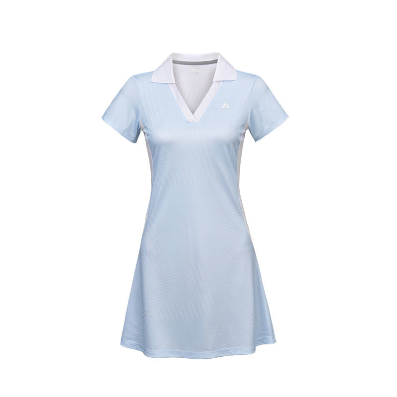 Kawasaki Short Sleeved Dresses Women's V Neck Thin Mid Length