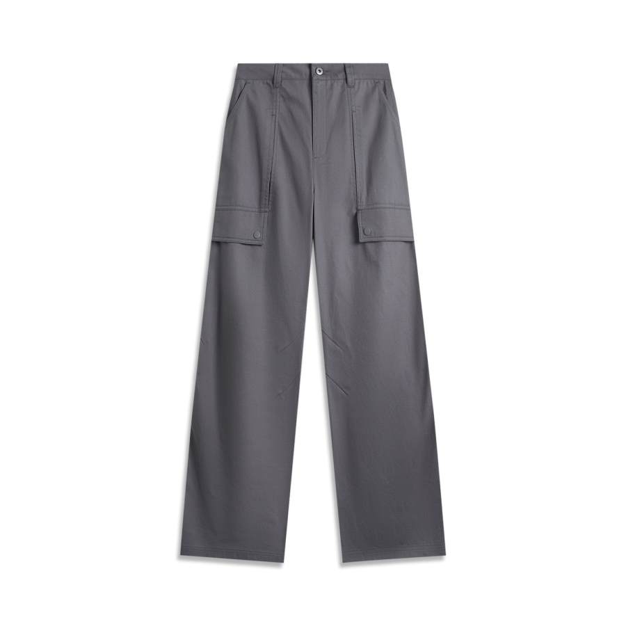 Li-Ning Li Ning Sports Life Collection Casual Pants Women's Smoky Ink Gray