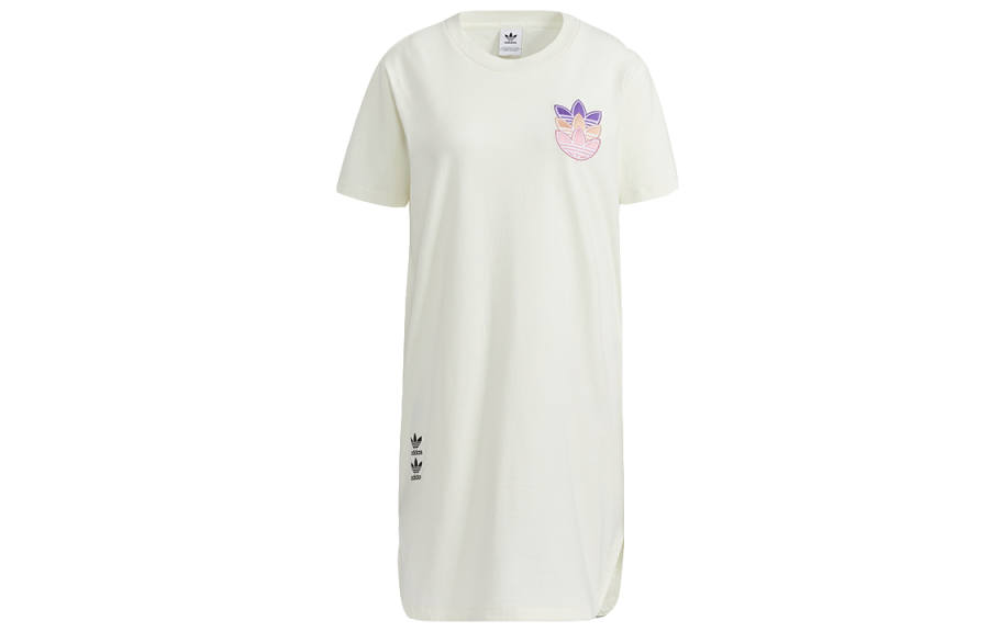 Adidas Originals Short Sleeved Dress Women's White
