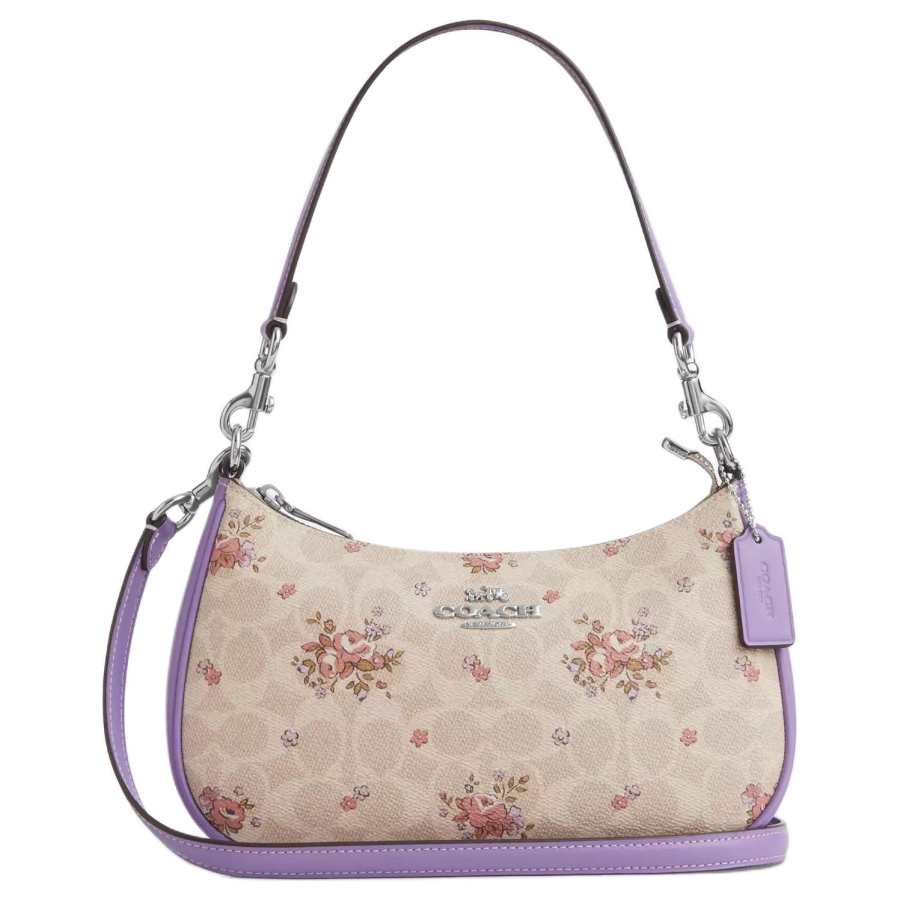 COACH COACH Teri Coated Canvas One Shoulder Handbag Medium Women's Multicolor