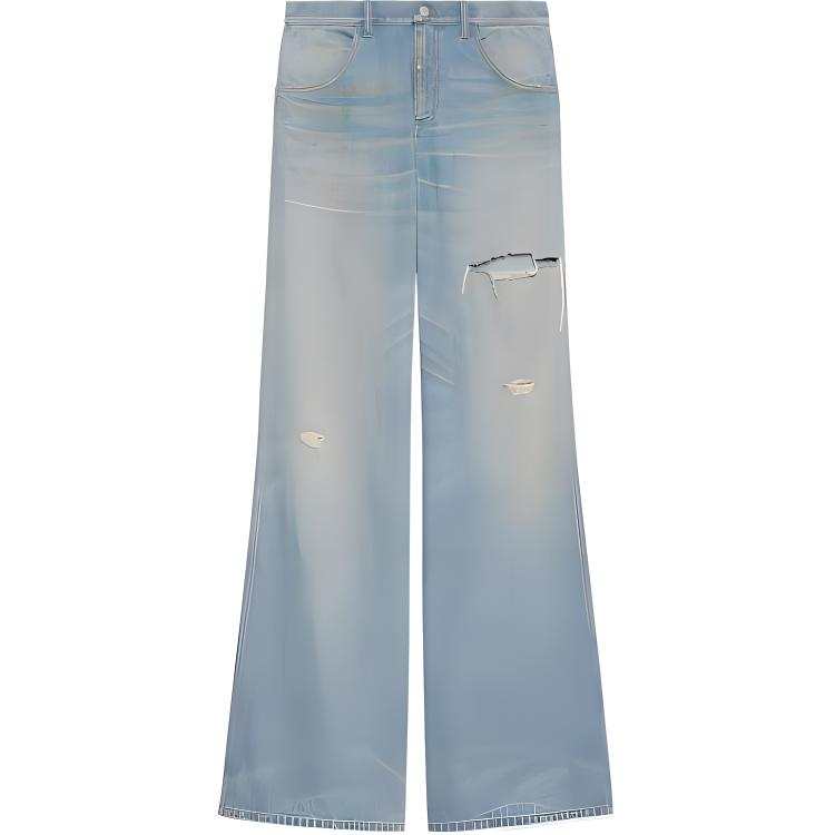 GUCCI FW22 Jeans Women's Denim Blue