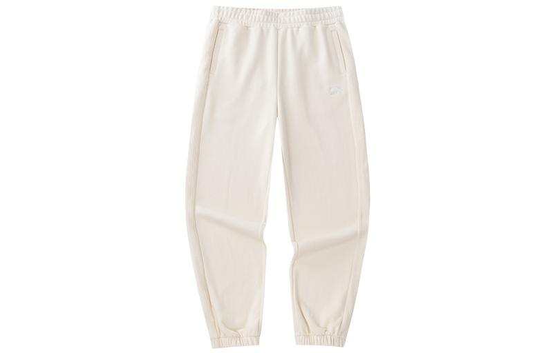 Anta Life Collection Knitted Sweatpants Women's Duck Down White