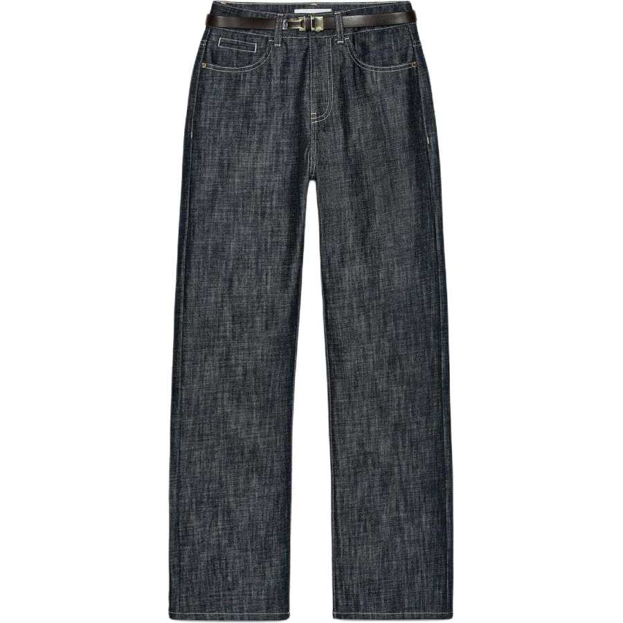 ZARA Jeans Women's Blue Moderate Straight Fit Pants