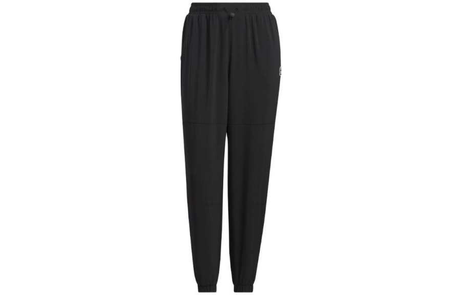 Adidas Neo Knitted Sweatpants Women's Black Moderate Cuffed Pants