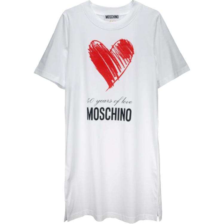 MOSCHINO Short Sleeved Dress Women's White