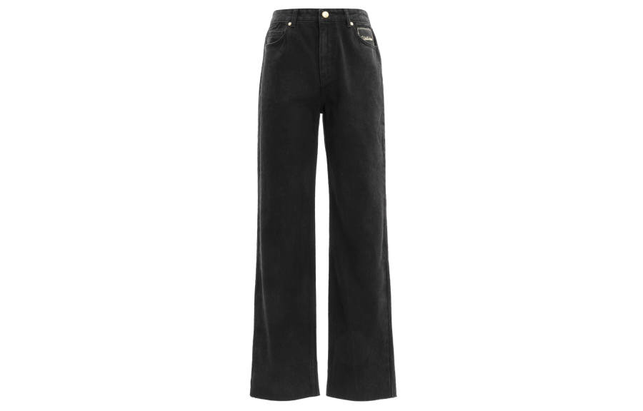 WE11DONE Jeans Women's Black Moderate Straight Fit Pants