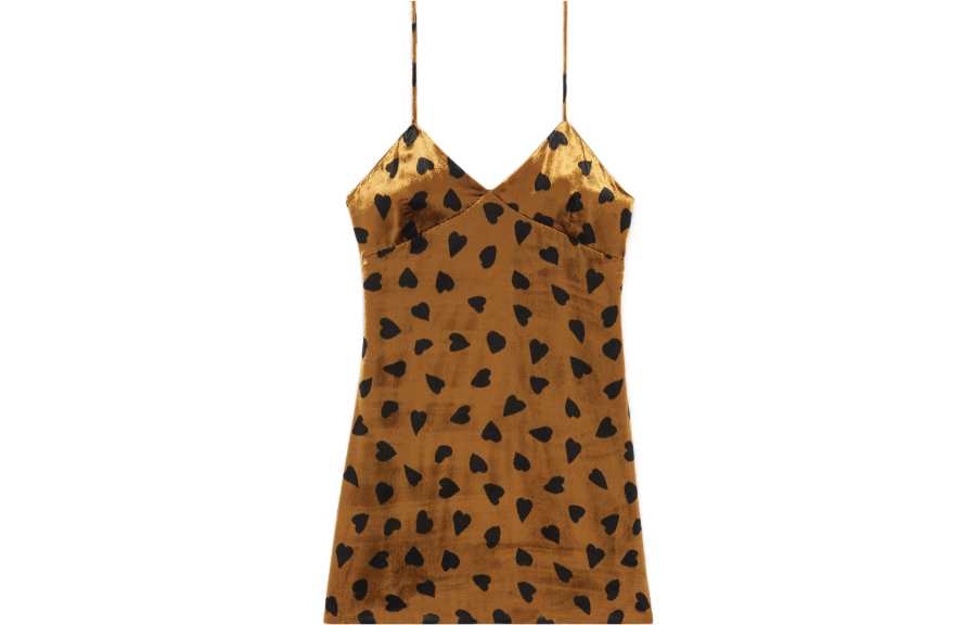 SAINT LAURENT Slip Dress Women's Brown