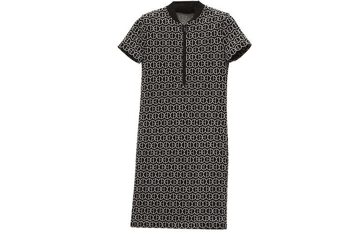 HERMES SS22 Short Sleeved Dress Women's Black