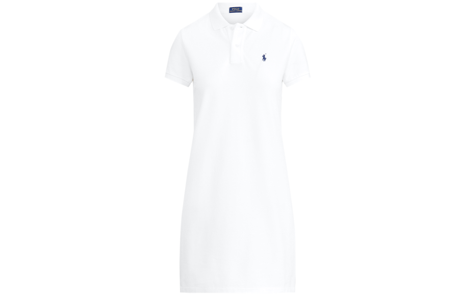 Polo Ralph Lauren SS23 Sleeveless Dress Straight Fit Version Women's White