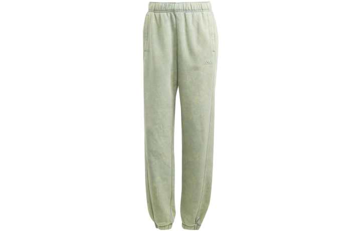 Adidas Adidas Knitted Sweatpants Women's Silver Green Moderate Cuffed Pants