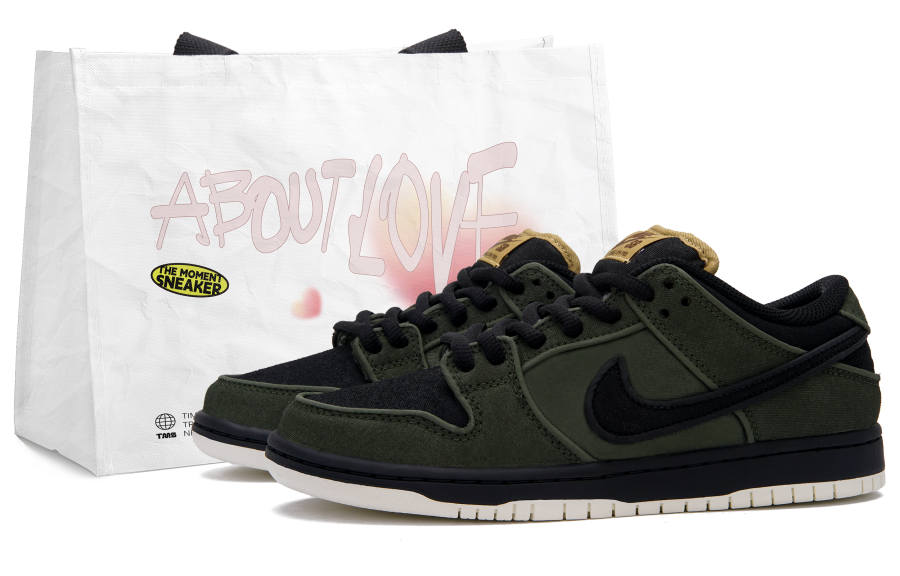 Nike Nike Dunk SB Green Tones Slip Resistant Low top Skateboard Shoes Unisex Jasper