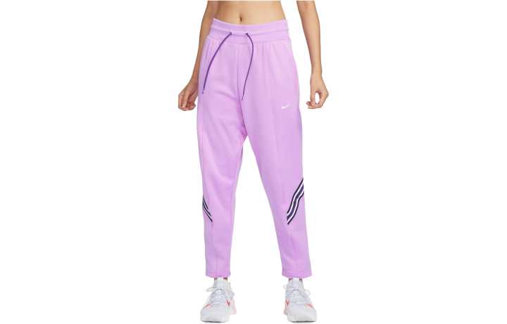 Nike Nike THERMA FIT ONE Color Block Style Cone Cut High Rise Ankle Length Fleece Lined Knitted Sweatpants Women's