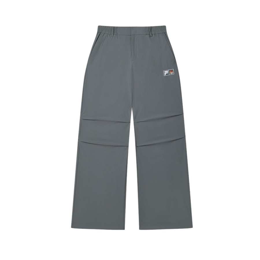 FILA x MAISON KITSUNE ORIGINALE Casual Pants Women's Green Wood Gray DY