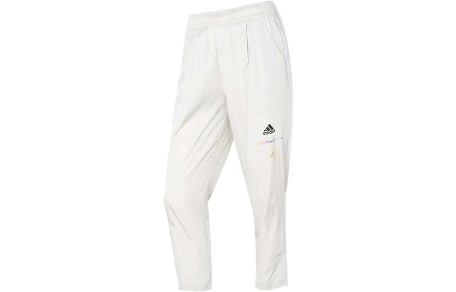 Adidas Adidas Knitted Sweatpants Women's White Moderate Tapered Pants