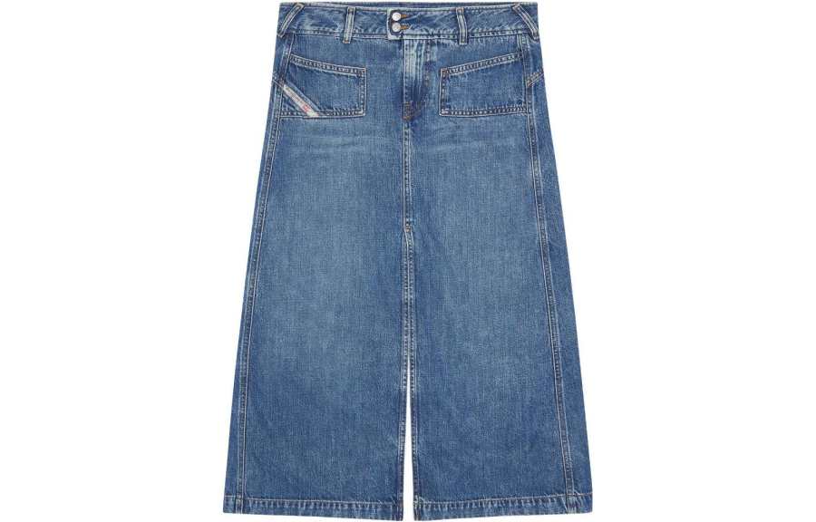 DIESEL De-Yinka Denim Midi Skirt