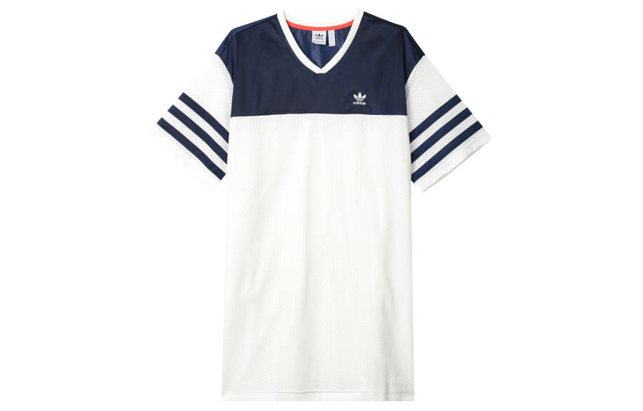 Adidas Originals Short Sleeved Dress Women's White/Dark Indigo