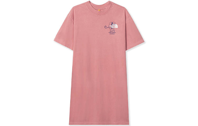 THE NORTH FACE X Brain Dead T Shirt Dress Rose
