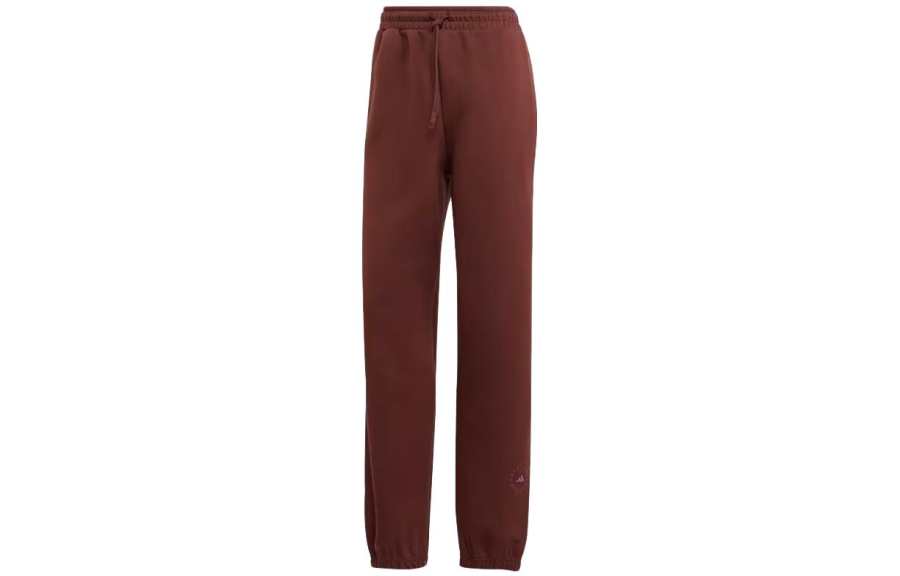 Adidas Adidas Knitted Sweatpants Women's Chocolate Moderate Straight Fit Pants