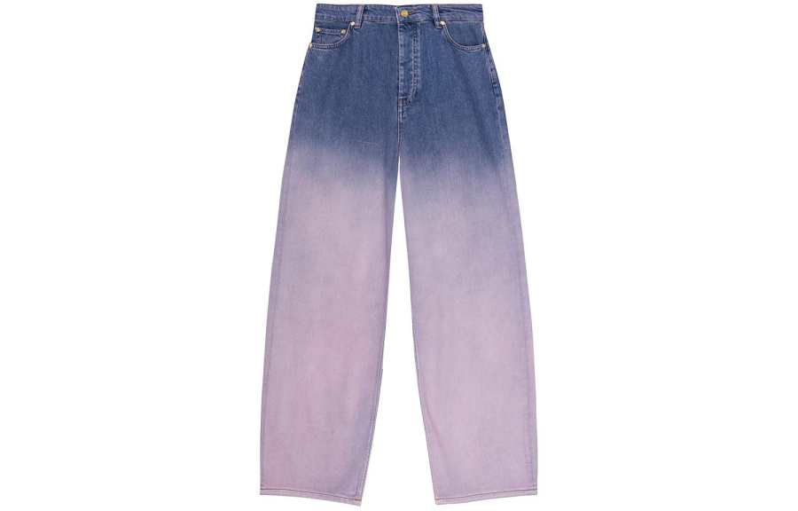 Ganni Future high-rise wide-leg jeans