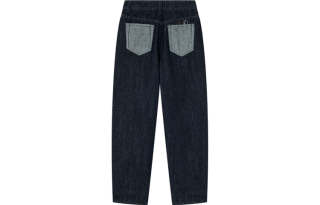 DKNY FW22 Tapered Pants Jeans Women's Dark Denim Blue