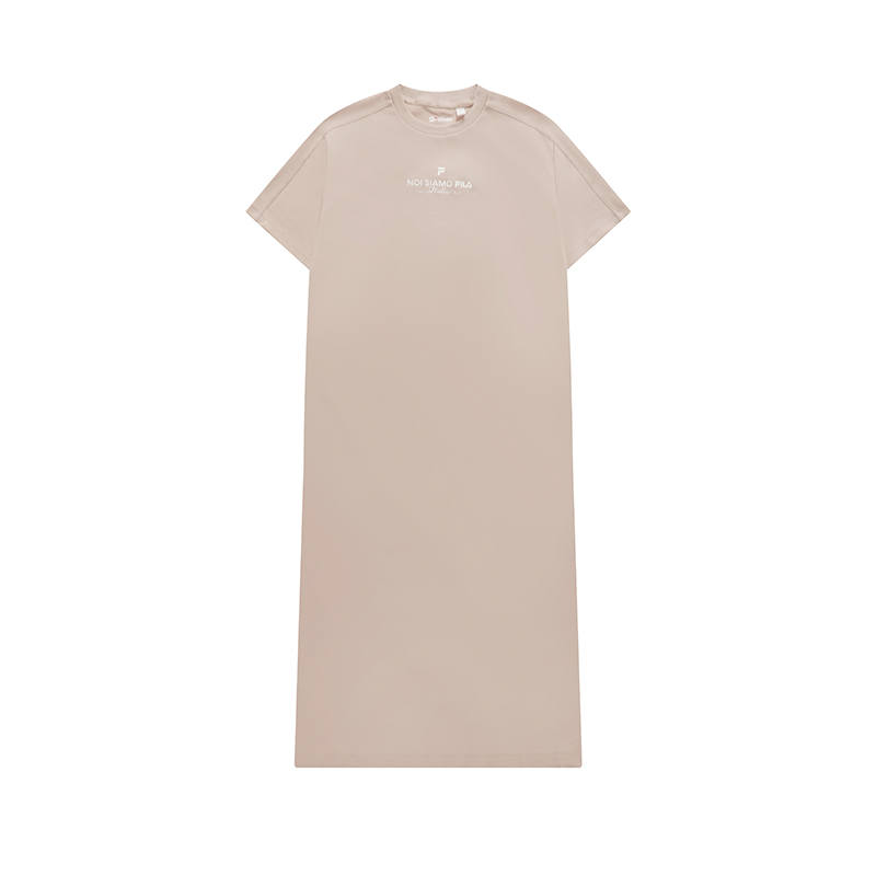 FILA FUSION Short Sleeved Dress Women's Feather Gray