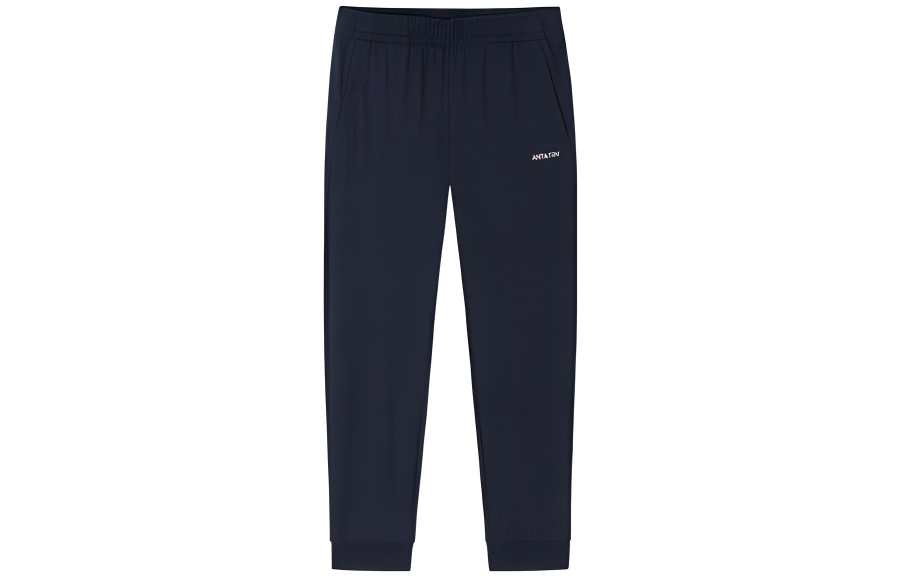 ANTA Variety Training Collection Knitted Sweatpants Women's Black Moderate Cuffed Pants