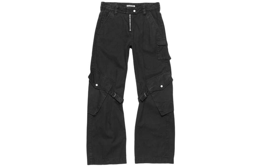 Acne Studios Acne Studios Mid Waisted Straight Leg Cargo Trousers