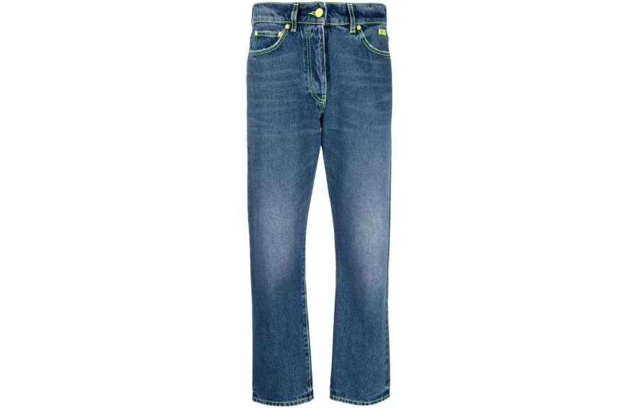 MSGM MSGM Jeans Women's Blue Moderate Slim Fit Pants