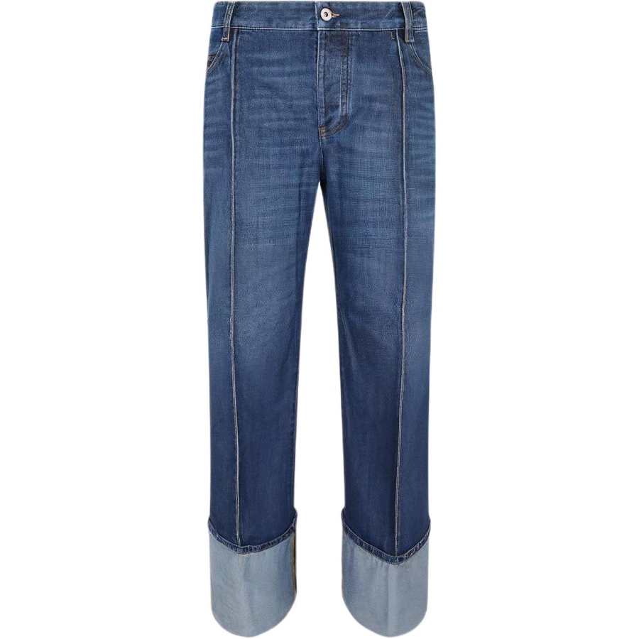Bottega Veneta Regular Fit Cropped Jeans
