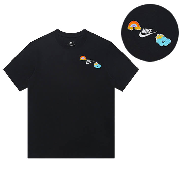 Nike Nike T Shirts Unisex Black Crew Neck Moderate Straight Fit