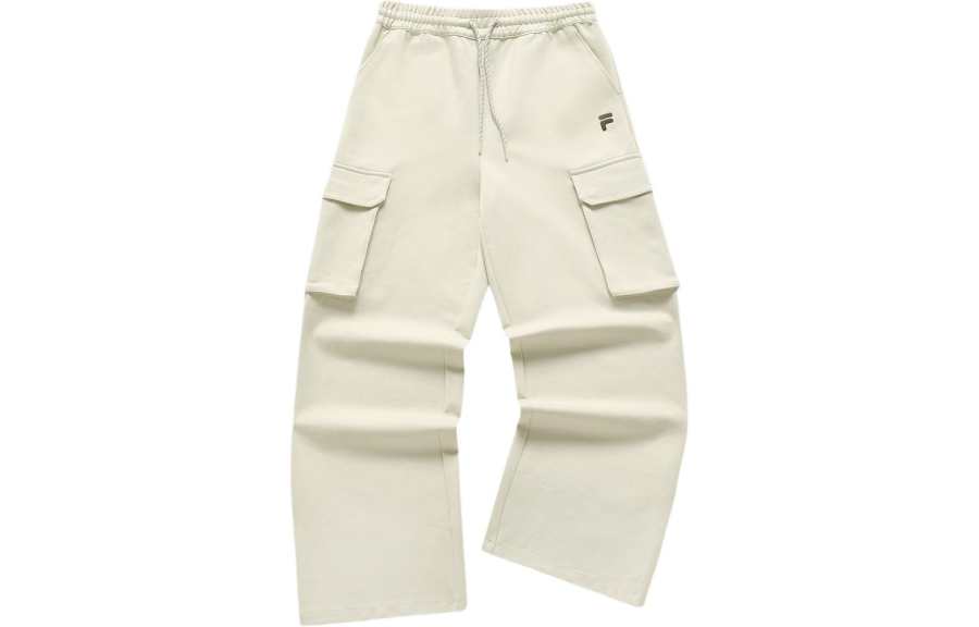FILA FUSION Knitted Sweatpants Women's Heather Khaki Gray