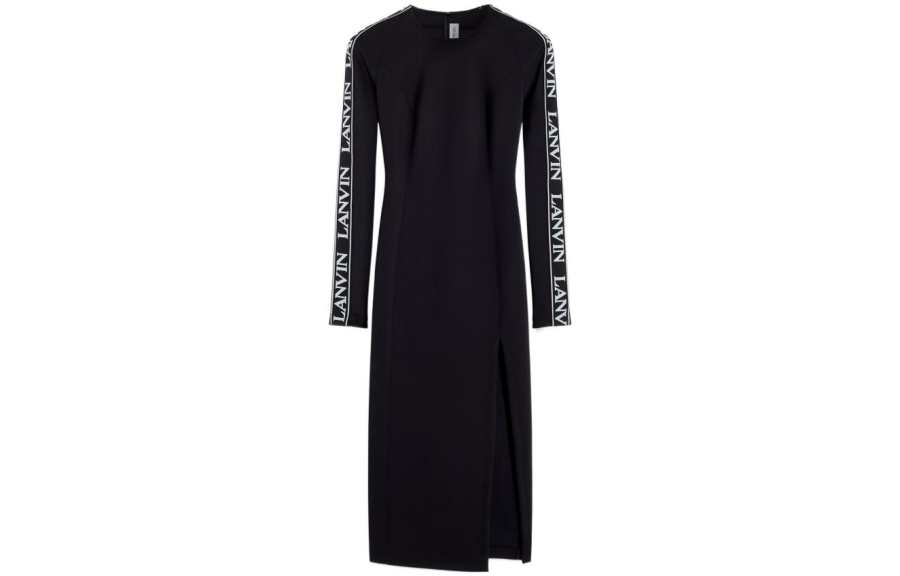 Lanvin SS22 Long Sleeved Dress Women's Black