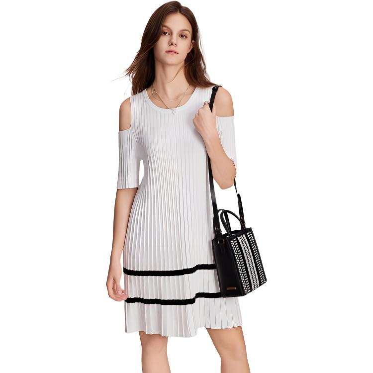 ELLE Summer Short Sleeved Skirt Women's Ecru