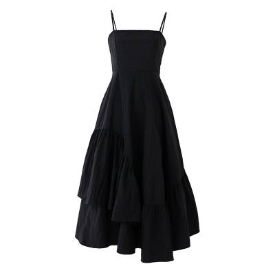 SOON FLOWER Slip Dress Women's Black
