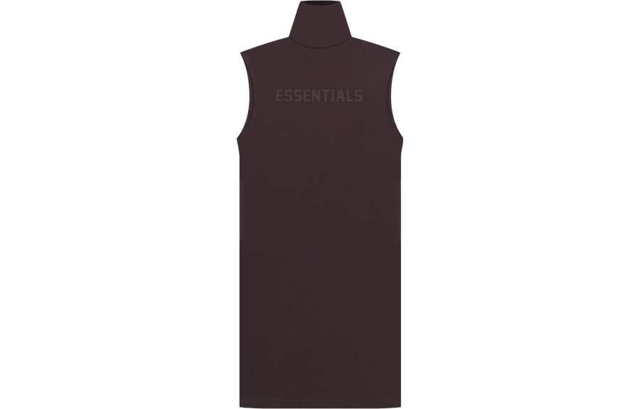 Fear Of God Essentials Drop2 SS23 Sleeveless Dresses Women's Plum Turtleneck Thin