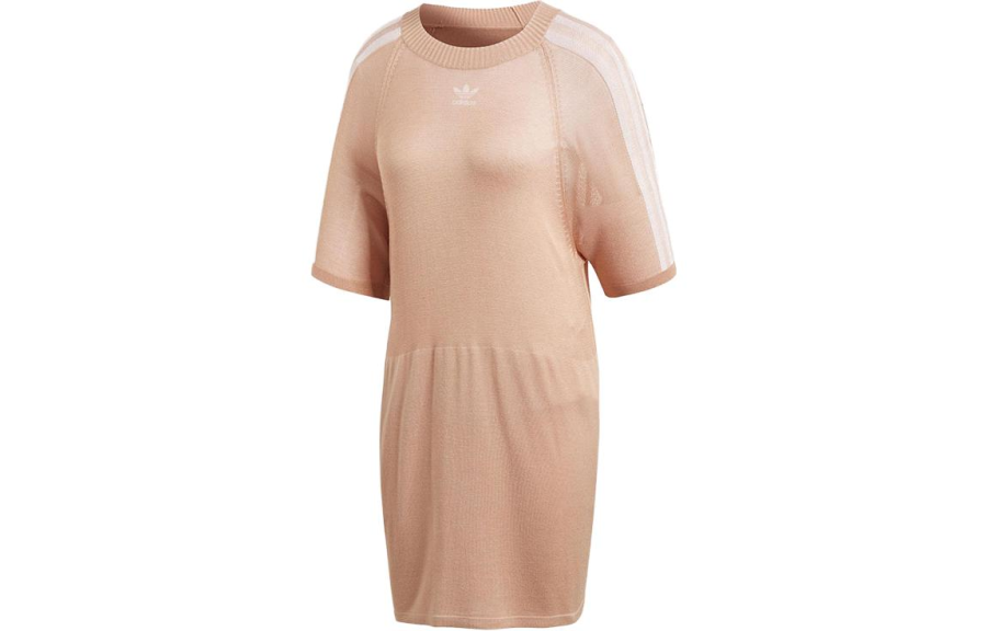 Adidas Originals Short Sleeved Dress Women's Orange Pink
