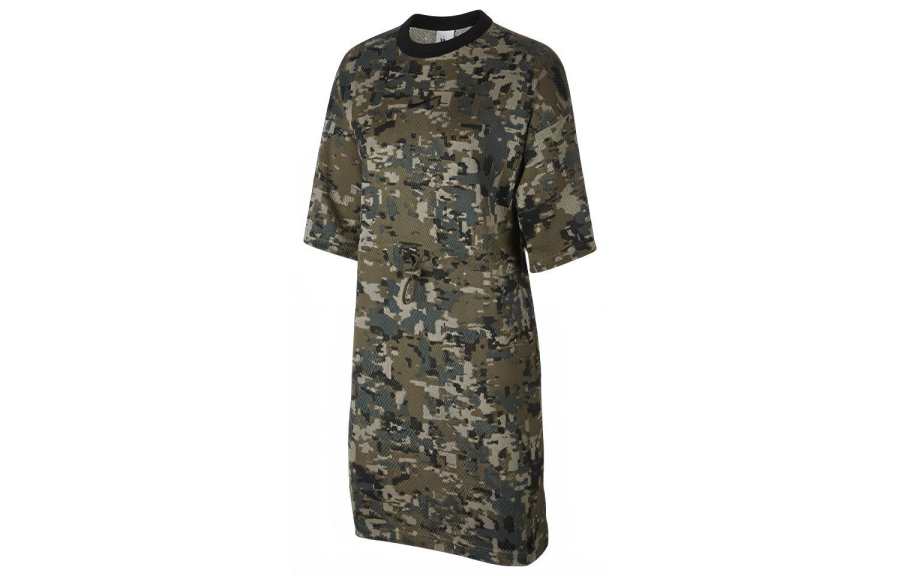 Nike Nike Short Sleeved Dress Women's Olive Green