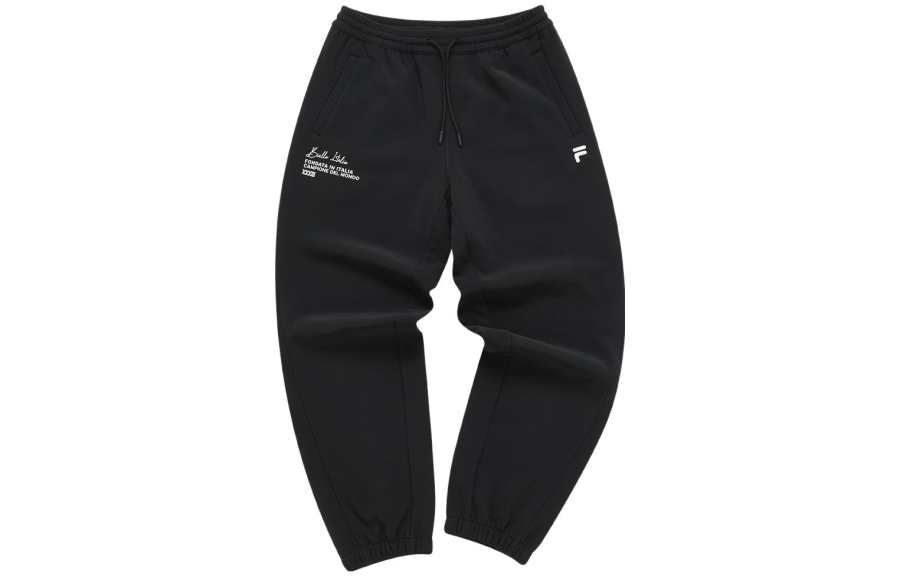 FILA FUSION Knitted Sweatpants Women's Black
