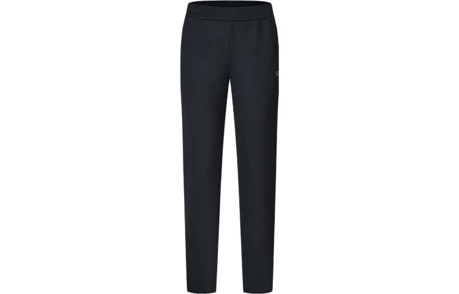 FILA Knitted Sweatpants Women's Pitch Black Moderate Straight Fit Pants