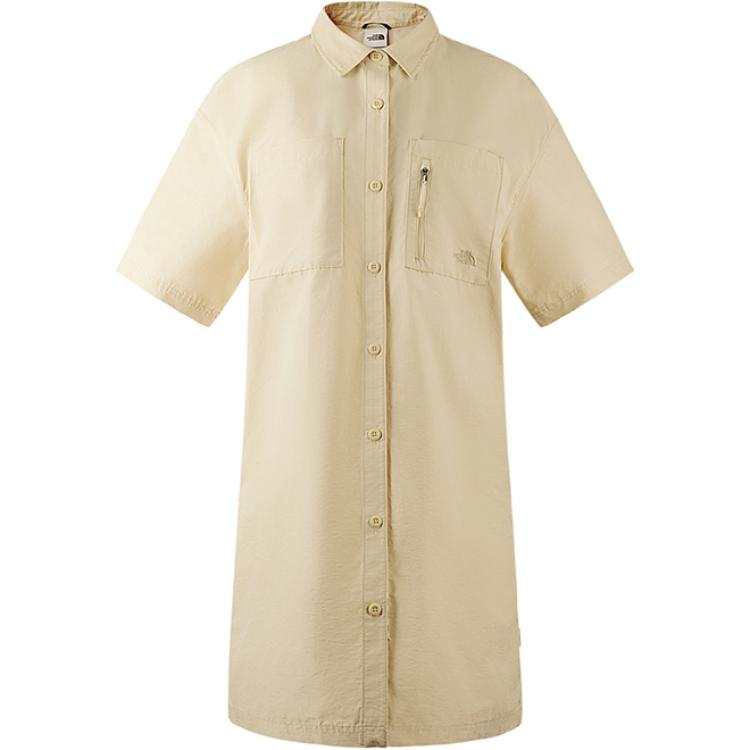 THE NORTH FACE CAMP UTILITY SS24 Short Sleeved Dress Women's Gravel Sand