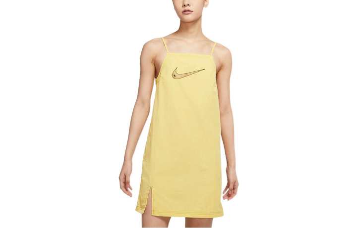 Nike Nike Slip Dresses Women's Yellow Thin Mid Length