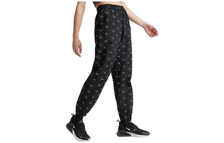 Nike Nike All Over Logo Thin Track Pants Black