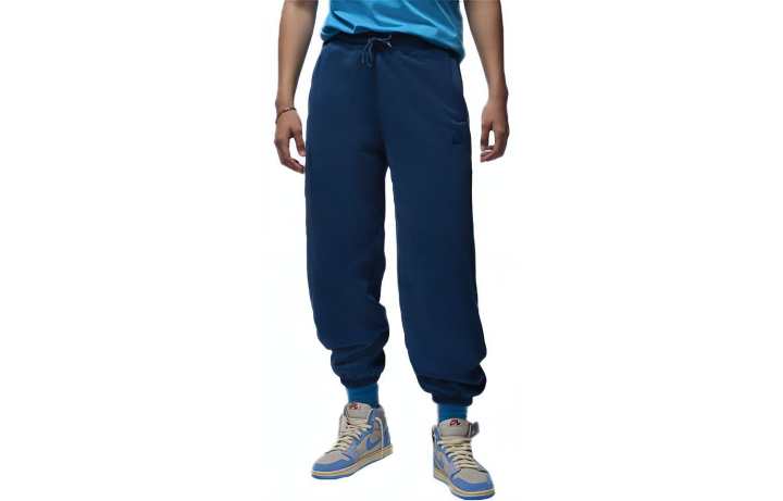 Jordan Jordan Flight Fleece Knitted Sweatpants Women's French Blue Moderate Cuffed Pants