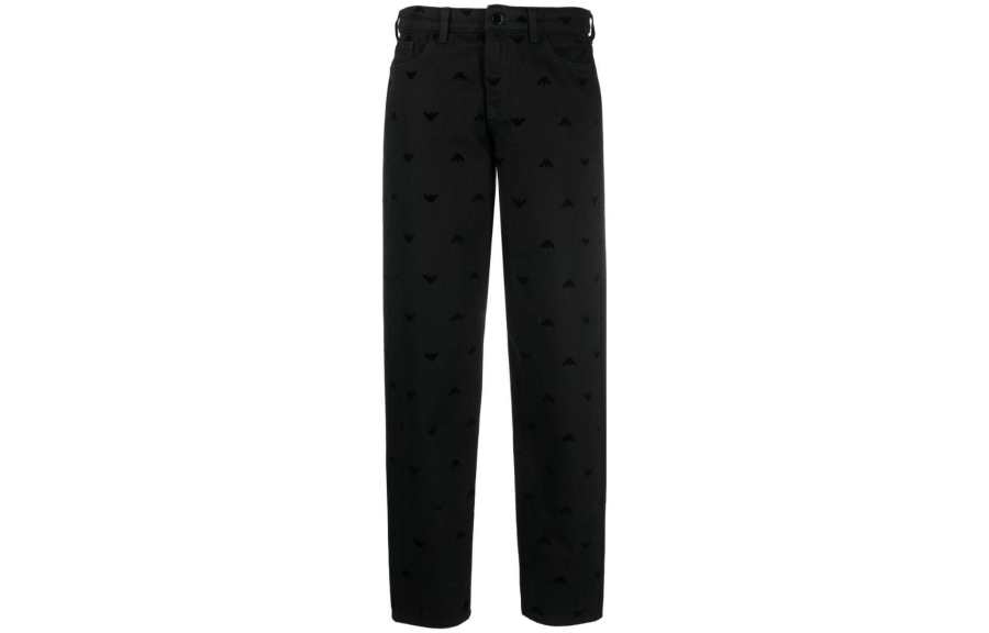 EMPORIO ARMANI Jeans Women's Black Moderate Straight Fit Pants