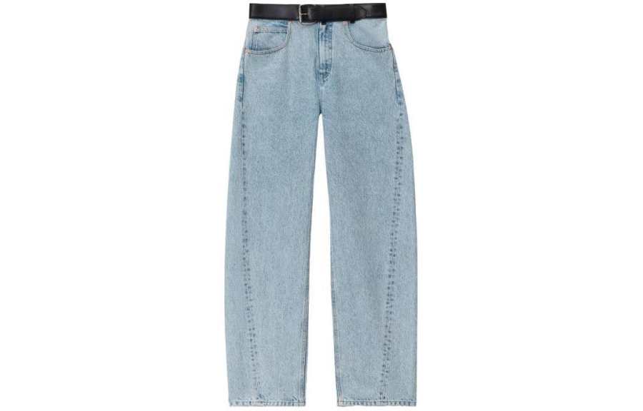 Alexander Wang Low Rise Belted Waist Balloon Jeans