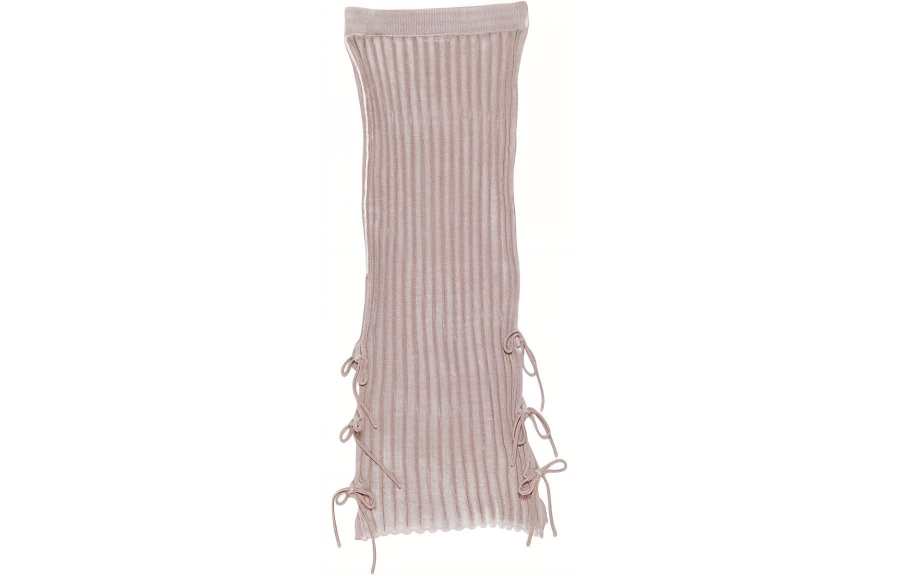 Acne Studios Acne Studios SS24 Knit Long Skirt Women's Gray Pink