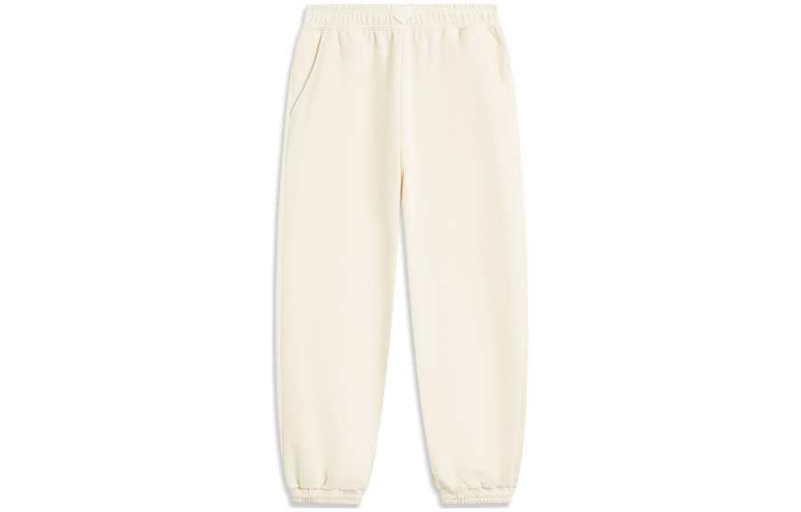 Li-Ning Li Ning x YINGXIONGLIANMENGPOLUO Knitted Sweatpants Women's Ecru