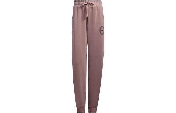 Adidas Adidas Knitted Sweatpants Women's Brown Moderate Cuffed Pants