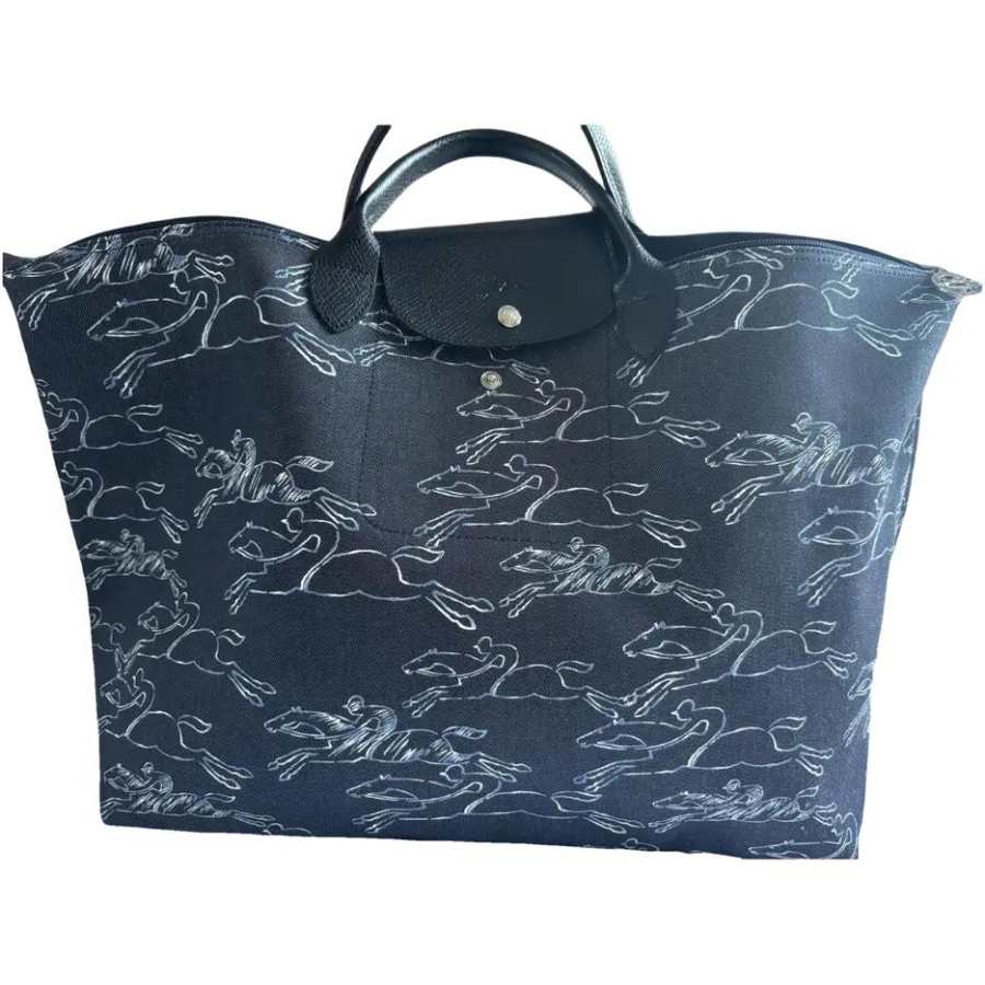 LONGCHAMP Le Pliage Cotton Travel Bag Women's Marine Blue
