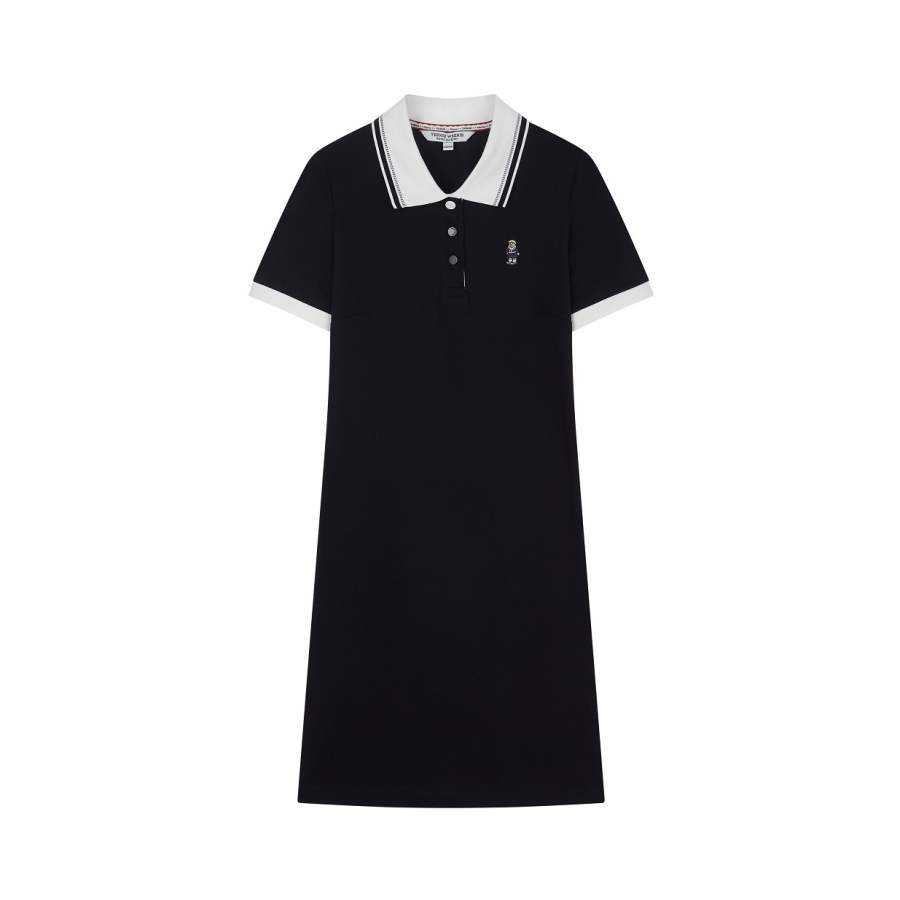 Teenie Weenie Short Sleeved Dresses Women's Polo Collar Moderate